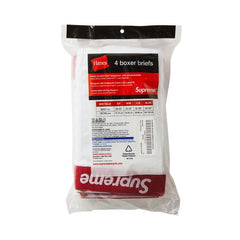 Supreme x Hanes Boxer Briefs (4 Pack) White