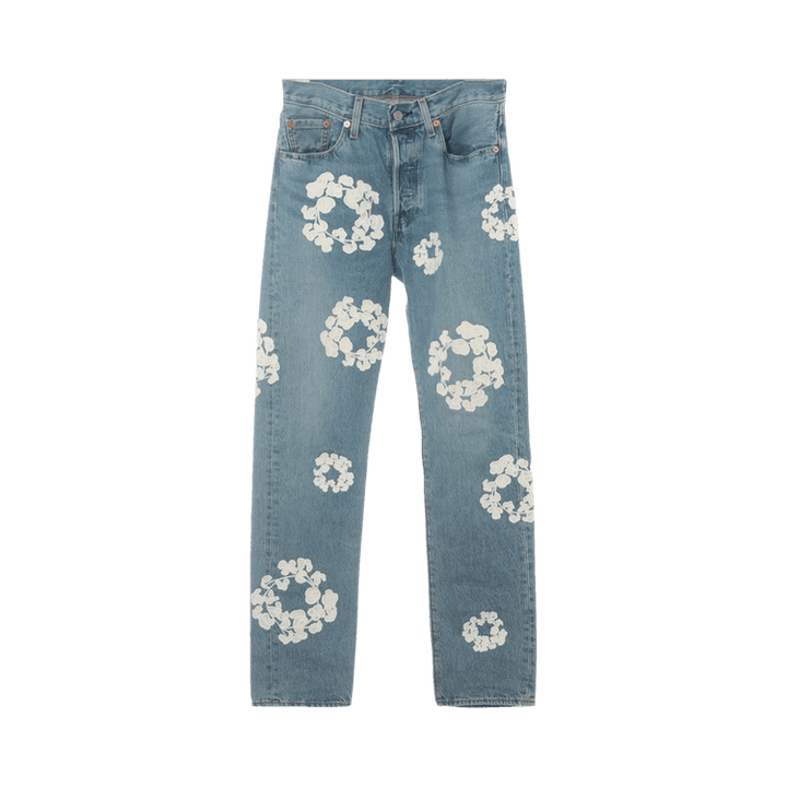 Levi's x Denim Tears Logo Japan Embroidered Denim Jeans Blue