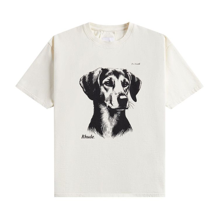 Rhude Fox Hound T-Shirt Vintage White