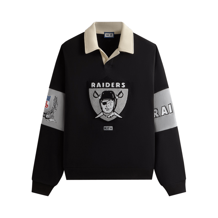Kith & '47 for the NFL: Raiders Nelson Collared Pullover Black