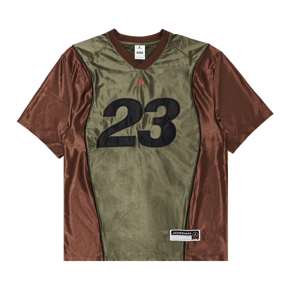 Supreme x Jordan Warm Up Jersey Olive