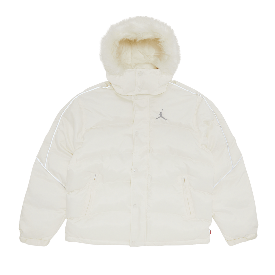 Supreme x Jordan Puffer Jacket White