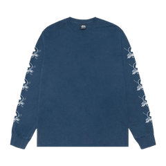 Stussy Pigment Dyed Foils Long-Sleeve T-Shirt Navy