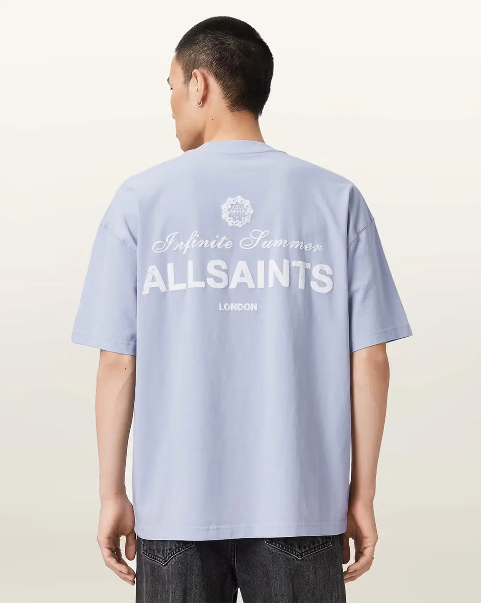 ALL SAINTS Soleil SS Crew (shore-blue)