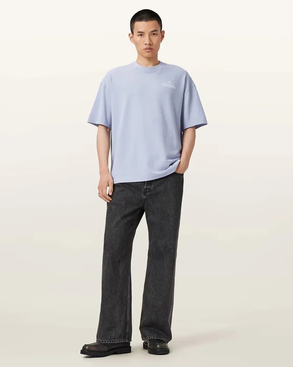 ALL SAINTS Soleil SS Crew (shore-blue)
