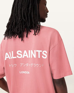 Underground Oversized Crew-Neck T-Shirt (amara-pink)