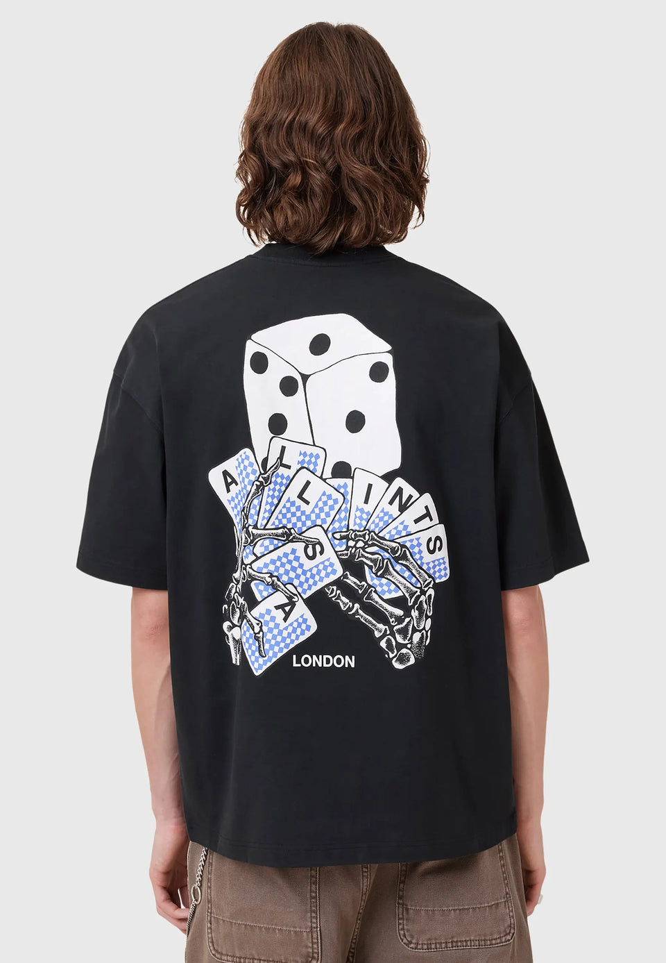 DEALT CREW - Print T-Shirt - black