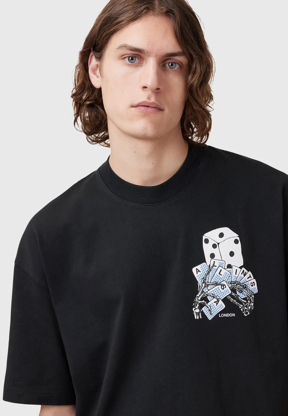DEALT CREW - Print T-Shirt - black