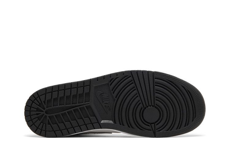 Air Jordan 1 Mid SE Black White Metallic Silver