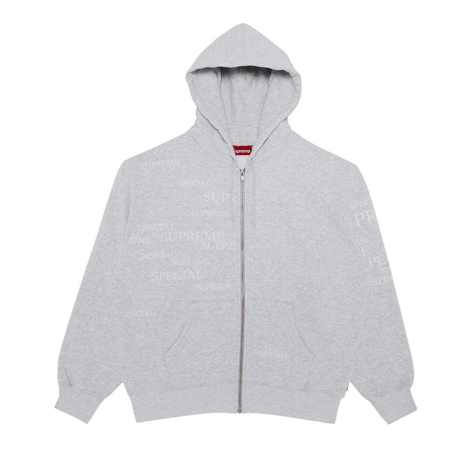 Supreme Special Zip Up Hoodie Ash Grey