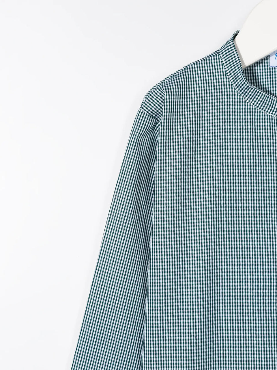 long-sleeved micro print shirt