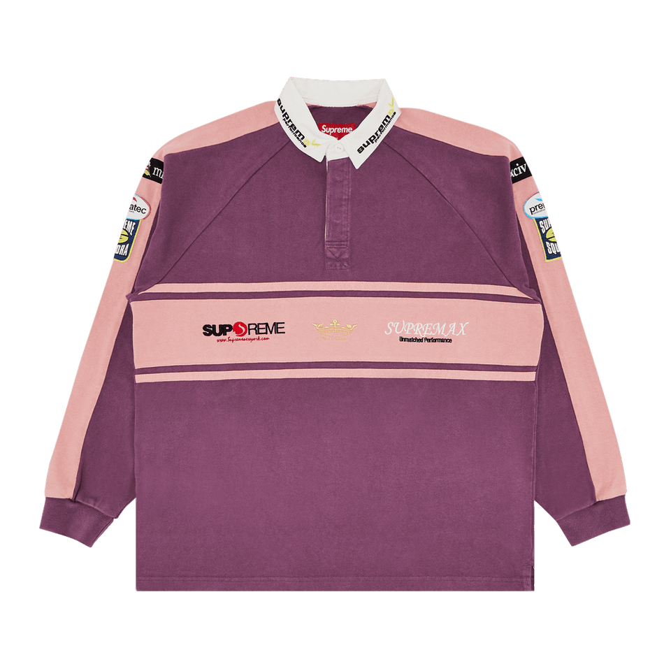 Supreme Chest Stripe Rugby Purple