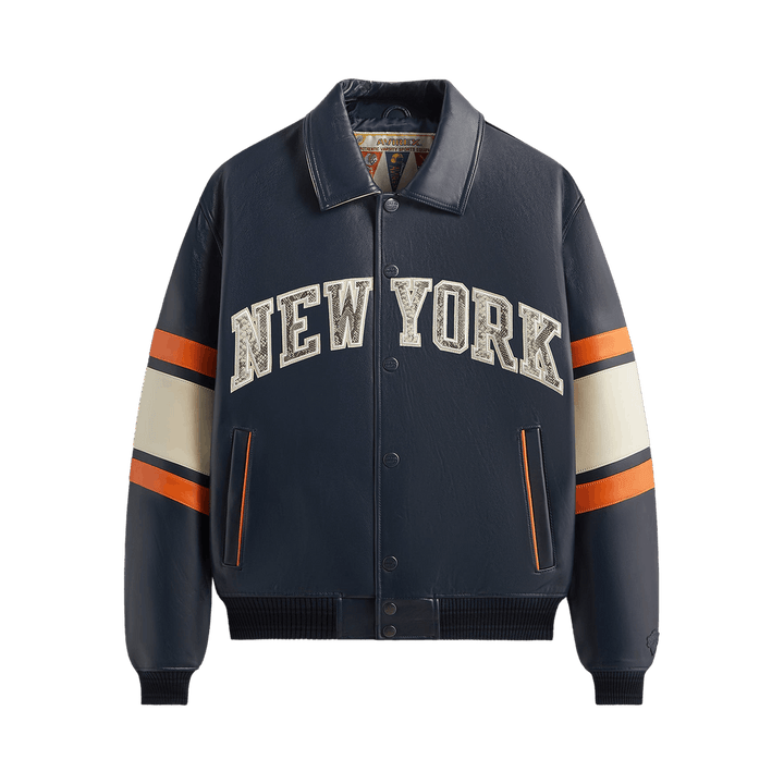 Kith & AVIREX For The New York Knicks Legend Jacket Navy