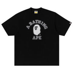 BAPE Pixal College Relaxed Fit T-Shirt Black