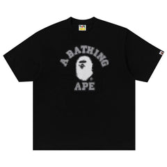 BAPE Pixal College Relaxed Fit T-Shirt Black