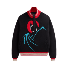 Kith x Batman Wyona Quarter Zip Sweater Black