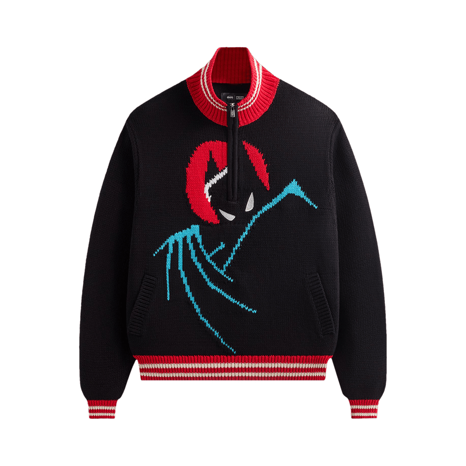 Kith x Batman Wyona Quarter Zip Sweater Black
