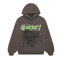 Sp5der Punk V2 Hoodie Slate Grey