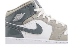 Air Jordan 1 Mid SE GS Patent Cool Grey