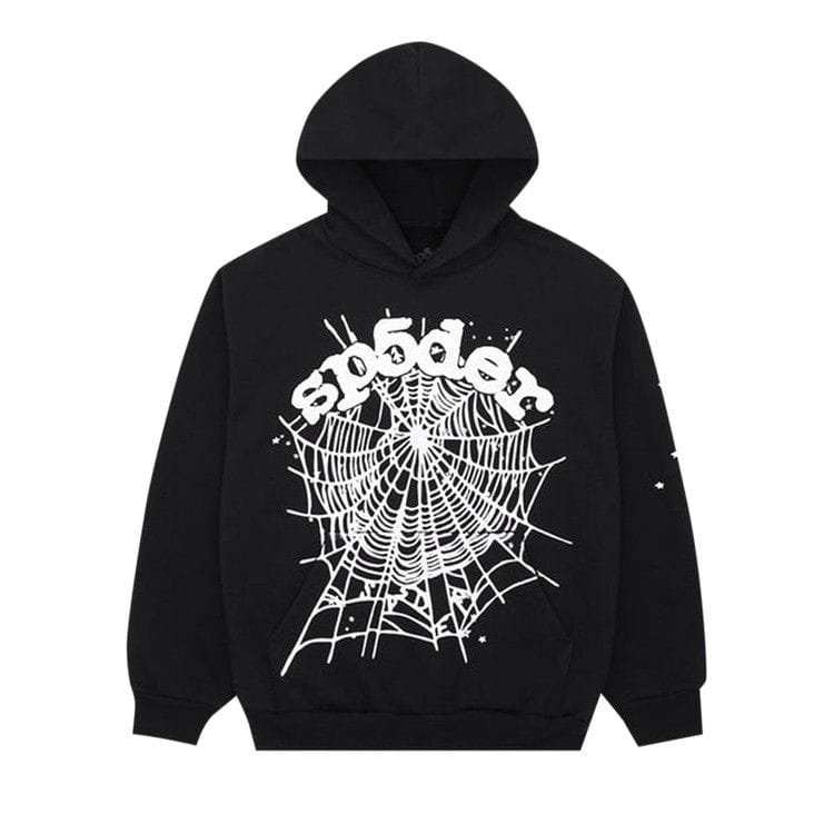 Sp5der OG Web Hoodie Black