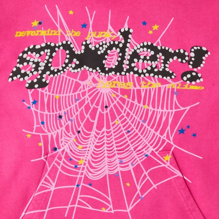Sp5der P*nk V2 Hoodie Pink