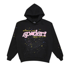 Sp5der P*nk V2 Hoodie Black