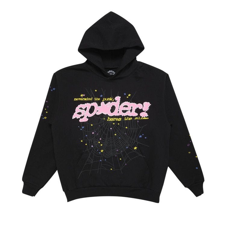 Sp5der P*nk V2 Hoodie Black
