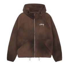 Stussy Wave Dye Beach Shell Jacket Coffee