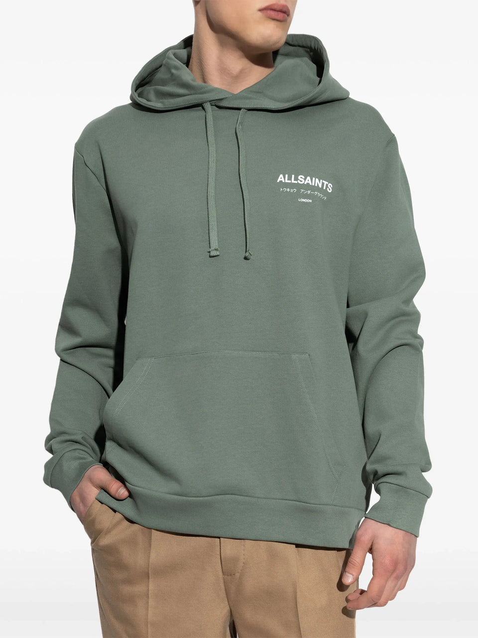 AllSaints Underground Oth Hoodie in Groen