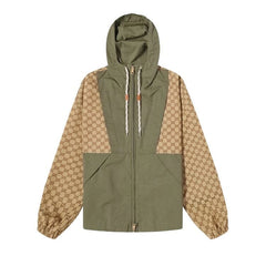 Gucci GG Canvas Zip Jacket Camel/Ebony