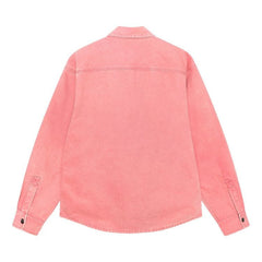 Stussy Heavy Washed Canvas Shirt Berry
