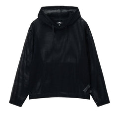 Stussy Cotton Mesh Hoodie Black