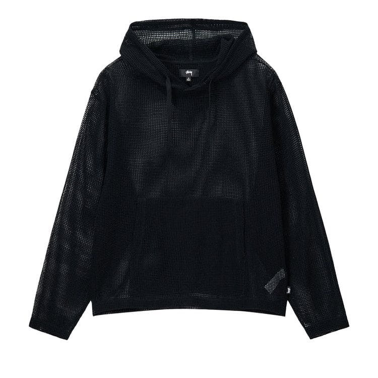 Stussy Cotton Mesh Hoodie Black