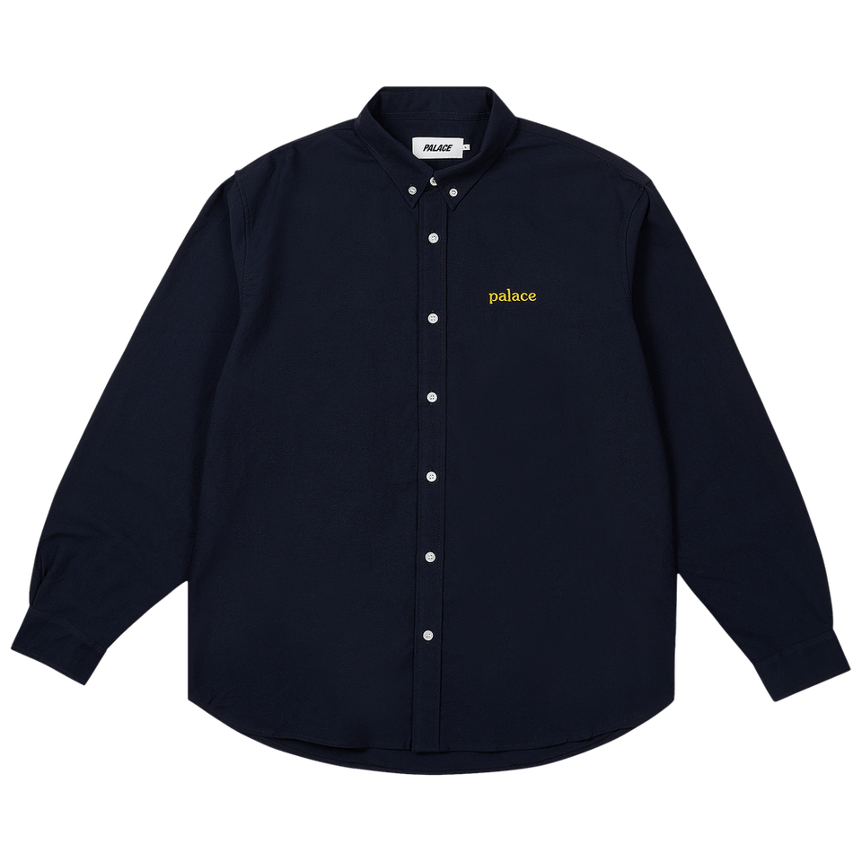 Palace Seersucker Oxford Shirt Navy