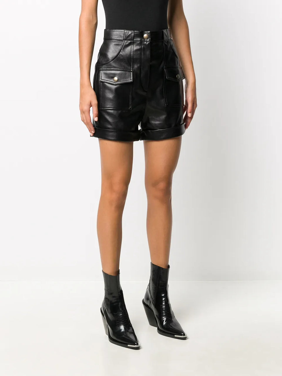 high-rise utility shorts