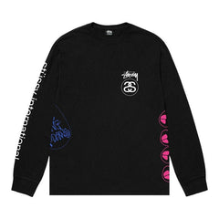 Stussy Test Strike Pigment Dyed Long-Sleeve T-Shirt Black