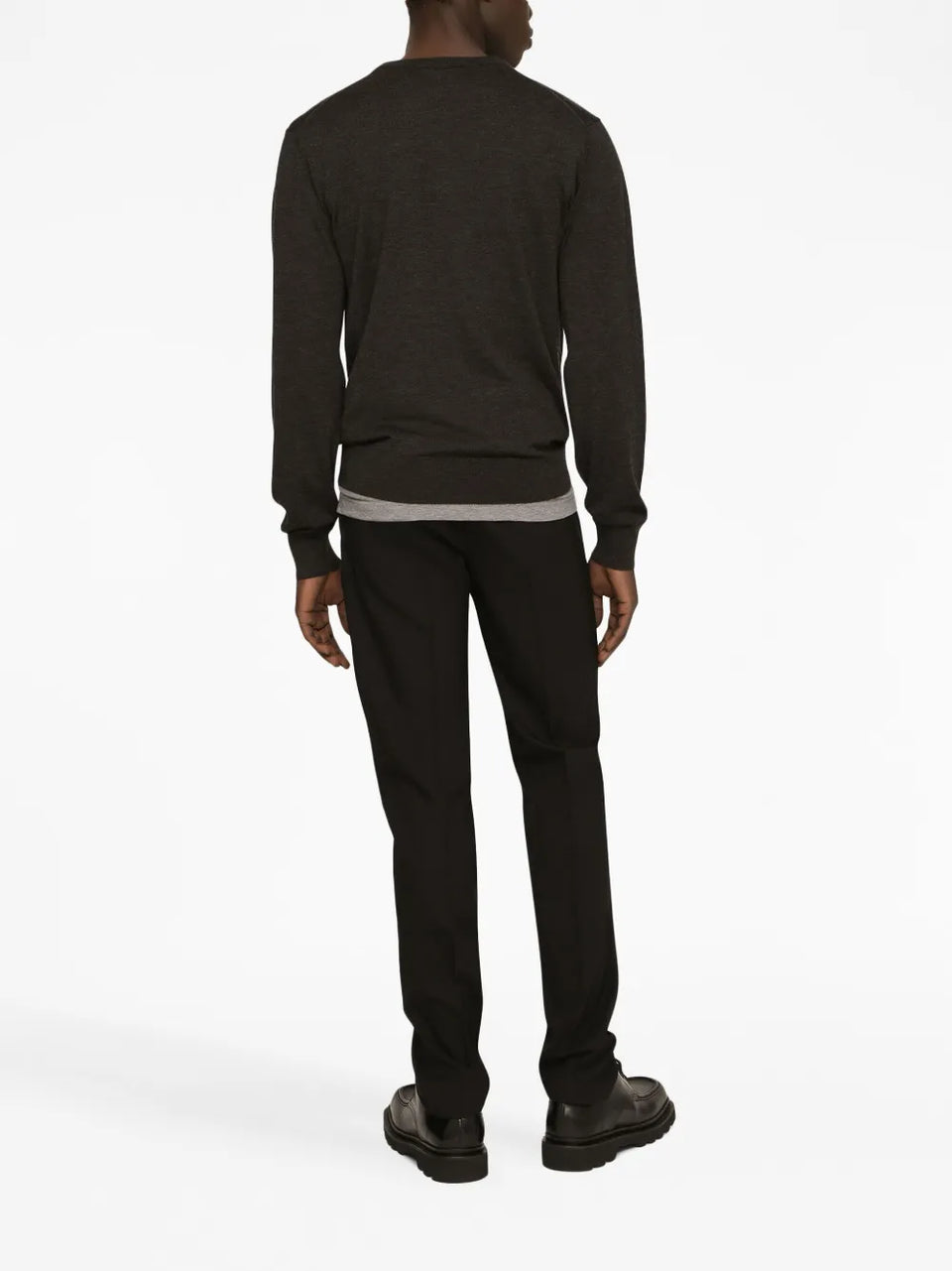 round-neck cashmere sweater