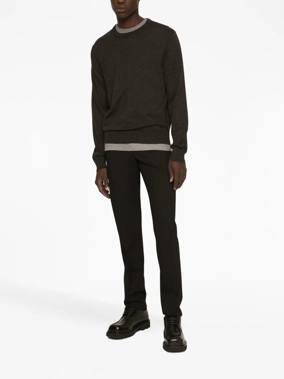 round-neck cashmere sweater