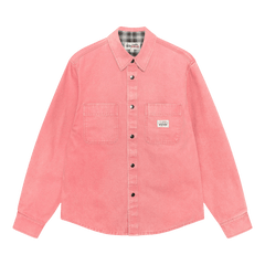 Stussy Heavy Washed Canvas Shirt Berry
