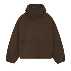 Fear of God Essentials Military Nylon Hooded Anorak Brown