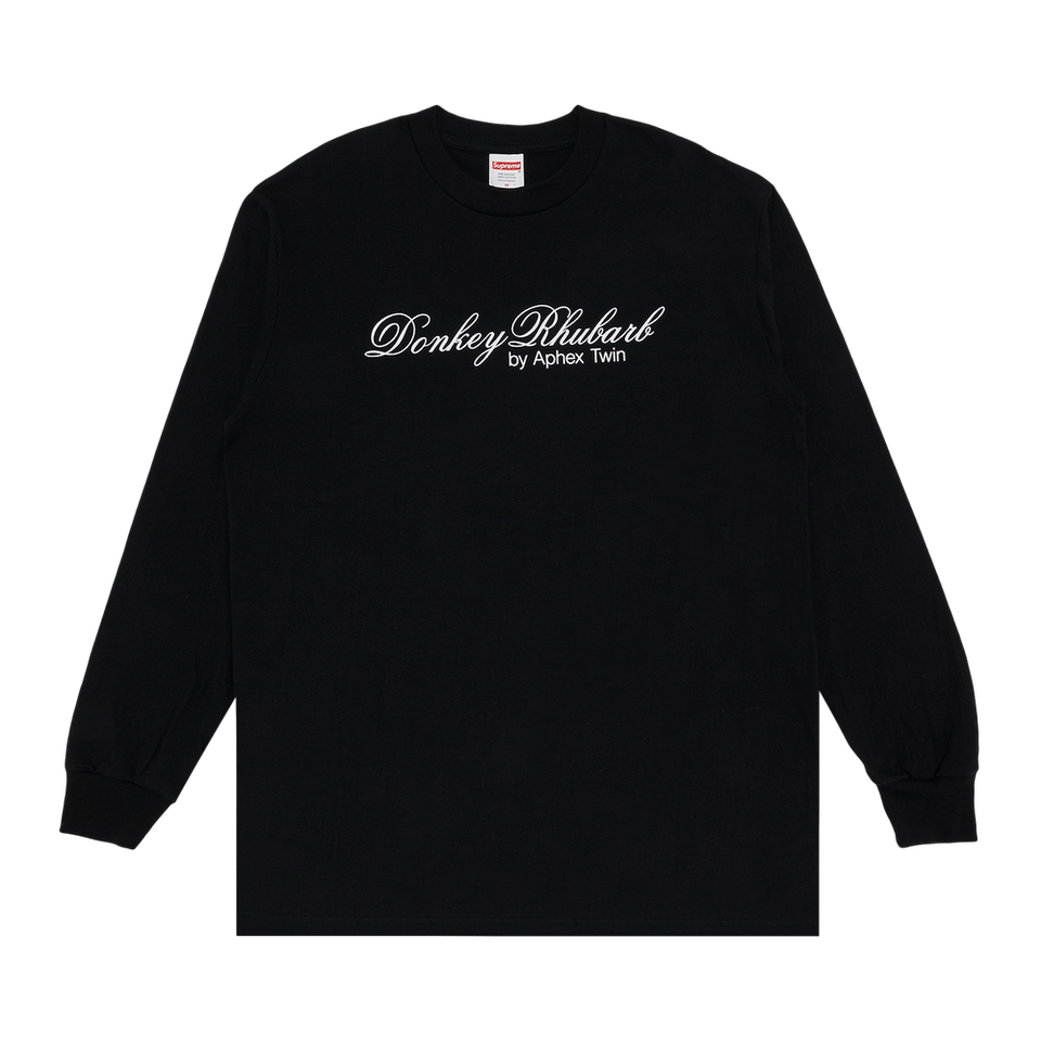 Supreme x Aphex Twin Donkey Rhubarb Long-Sleeve T-Shirt Black