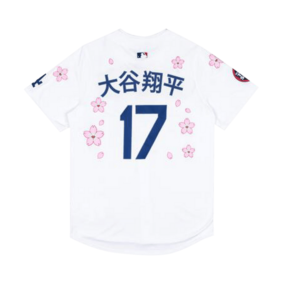 Nike x Takashi Murakami x MLB World Tour Tokyo Series 2025 Dodgers Ohtani Kanji Jersey White