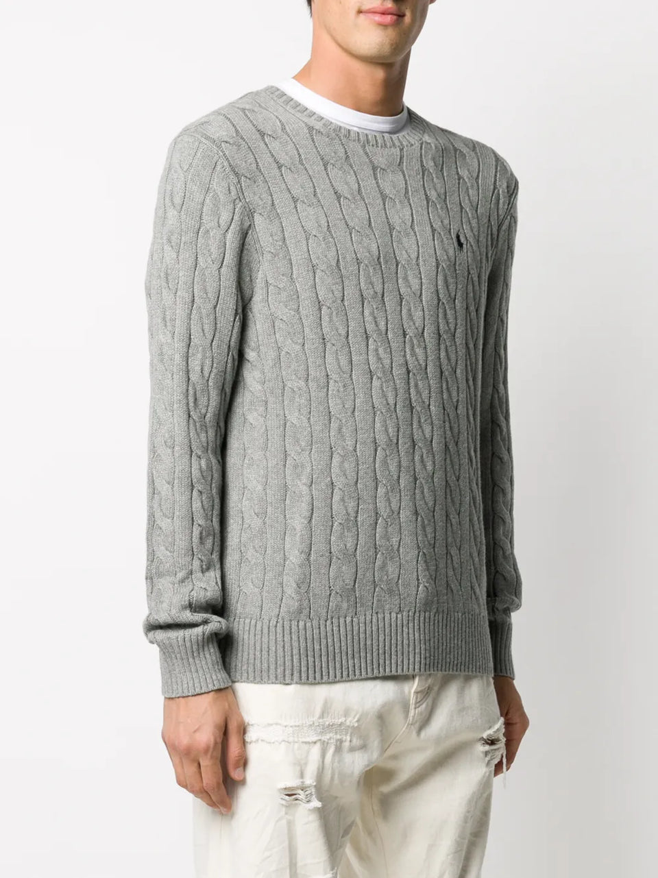 cable knit knitted sweatshirt