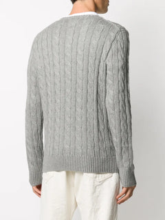 cable knit knitted sweatshirt