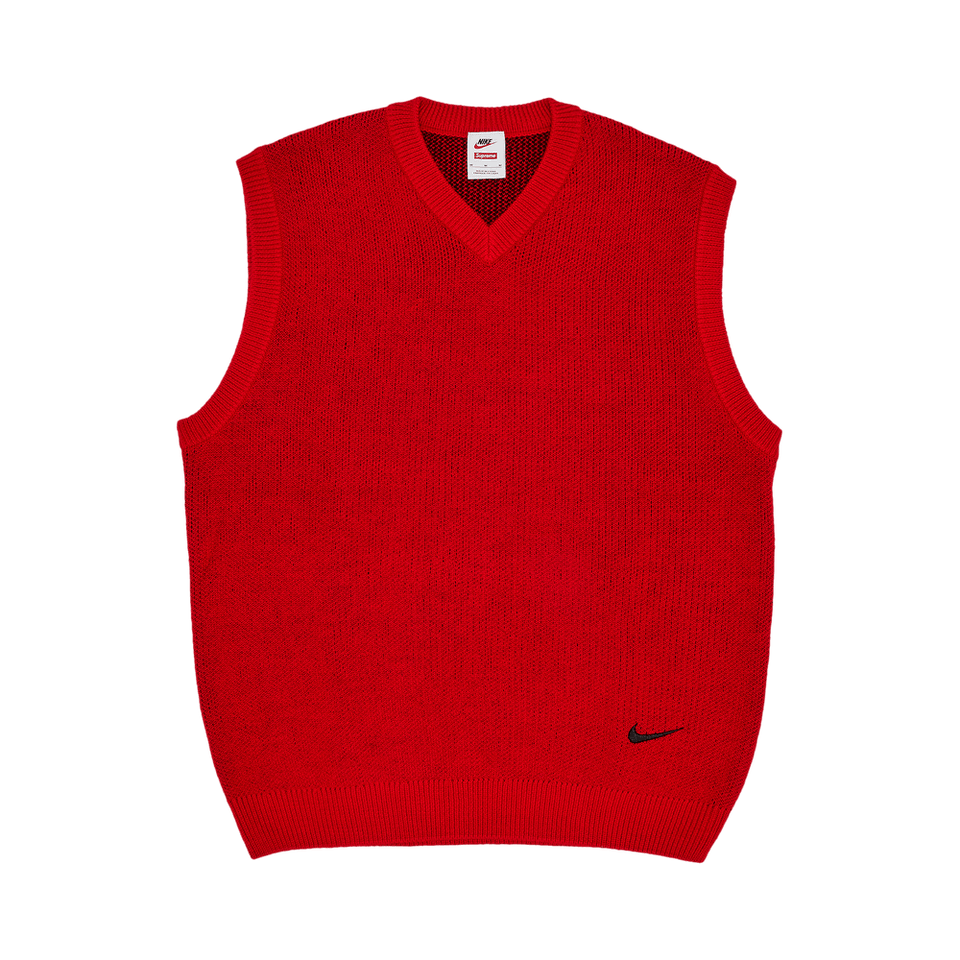Supreme x Nike Sweater Vest Red