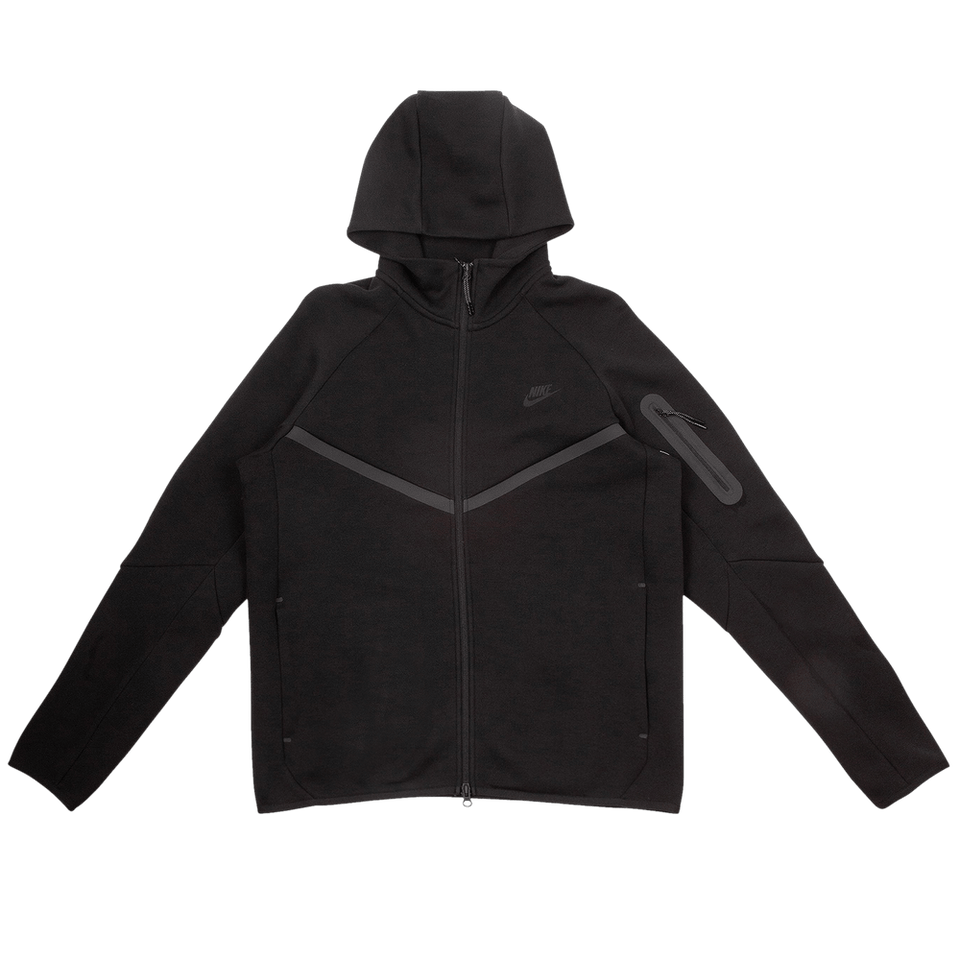 Nike Tech Full Zip Windrunner Hoodie Black/Black