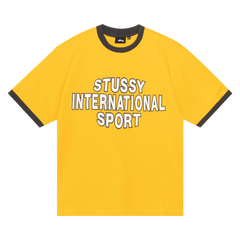 Stussy Sport Ringer T-Shirt Gold