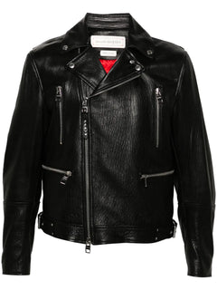 leather biker jacket