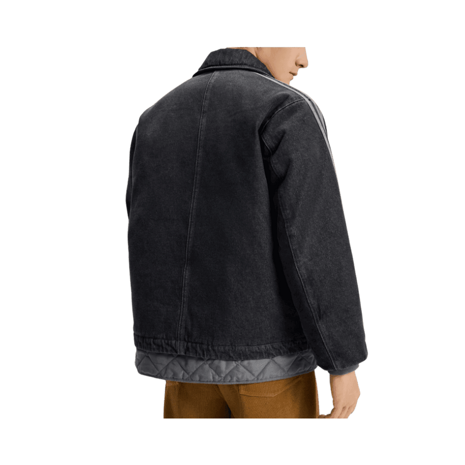 adidas CTT Oversized Chinese Track Top 3.0 Jacket Medium Black Denim