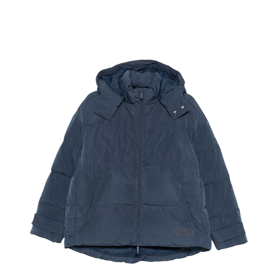 Coat with Zip Up Closure and Hooded Design